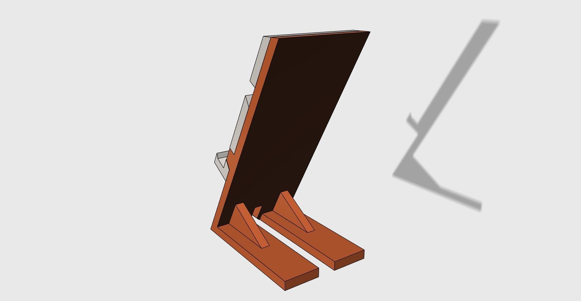 Phone stand holder adjustable easy print 3D print model_3