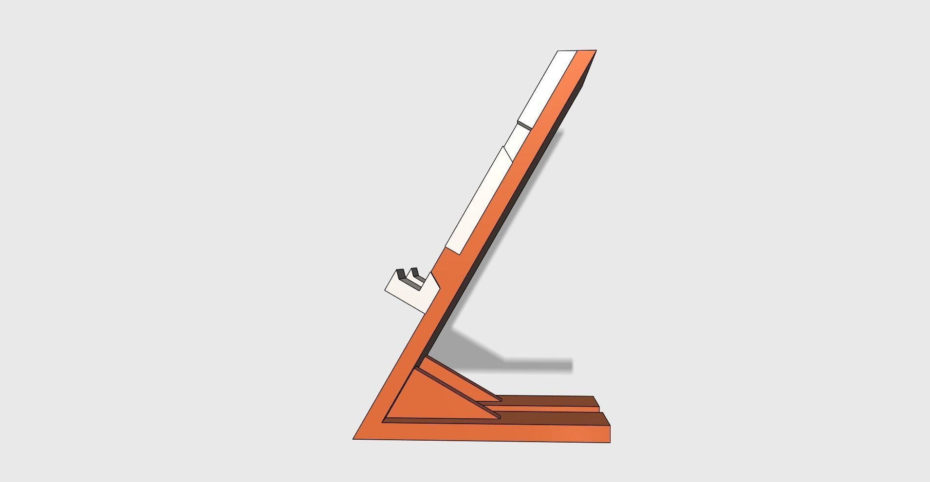 Phone stand holder adjustable easy print 3D print model_2