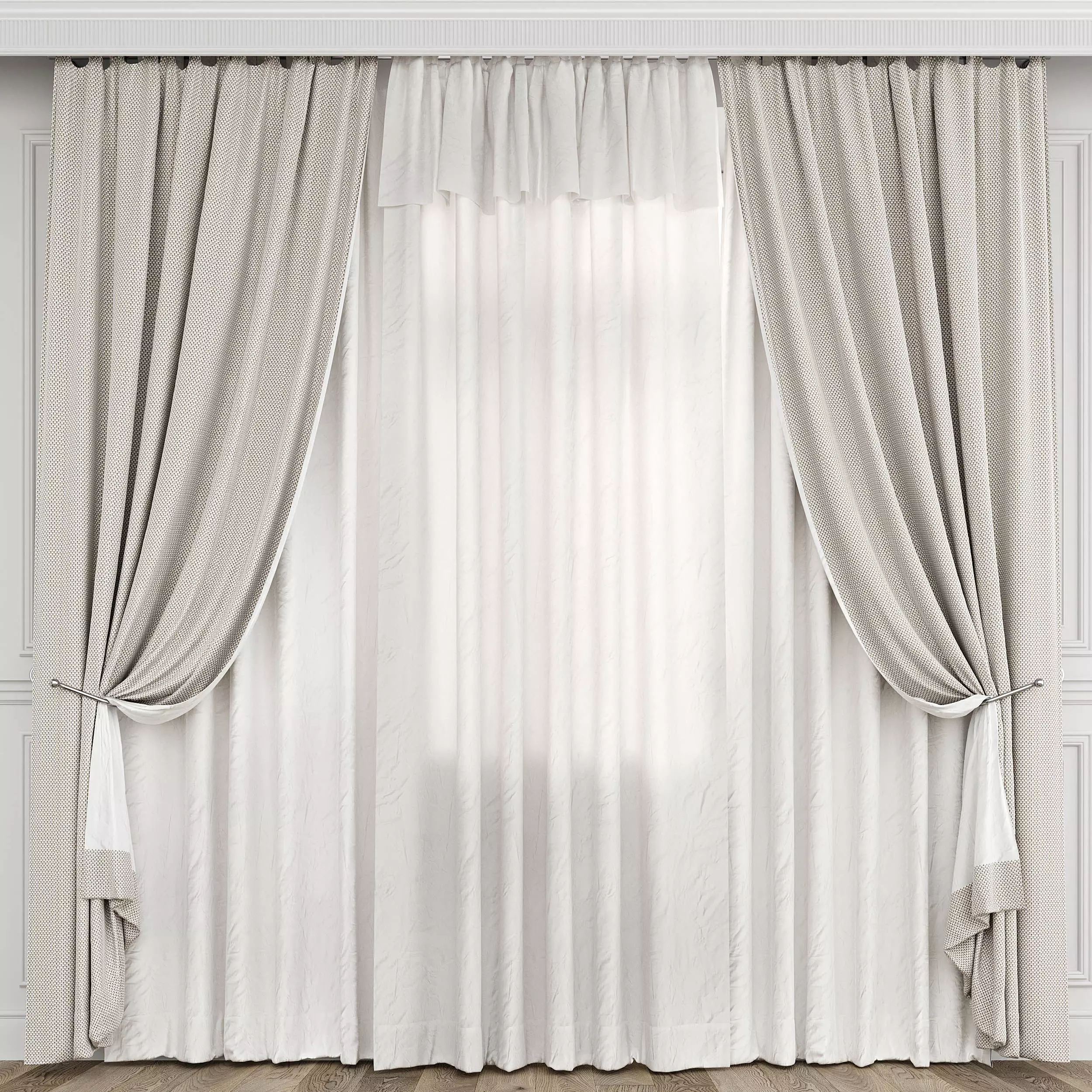 Curtain Set 494C 3D model