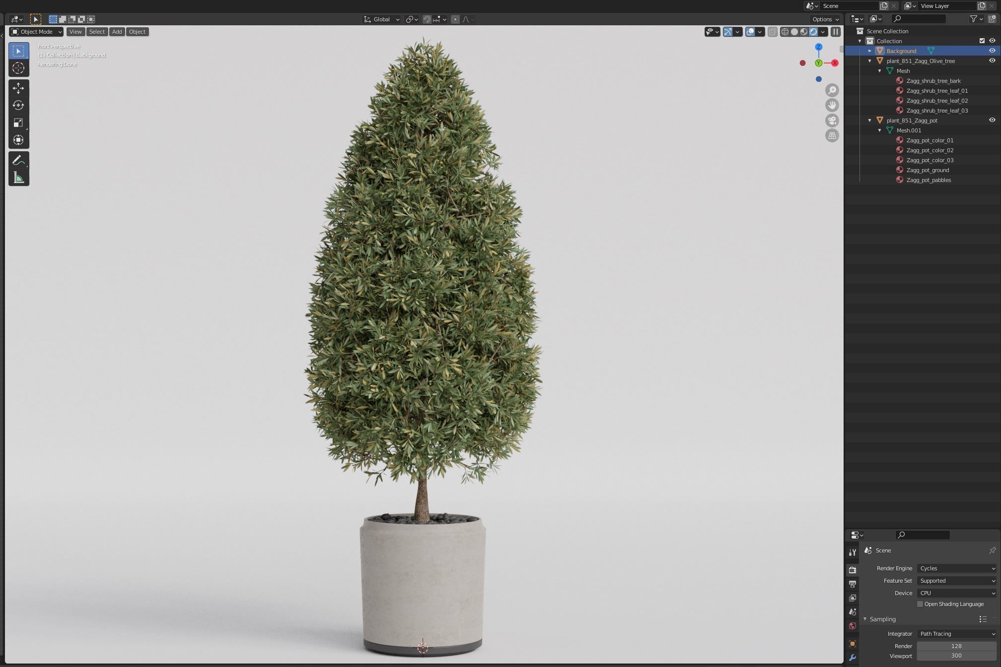 Plants collection 851 3D model_6