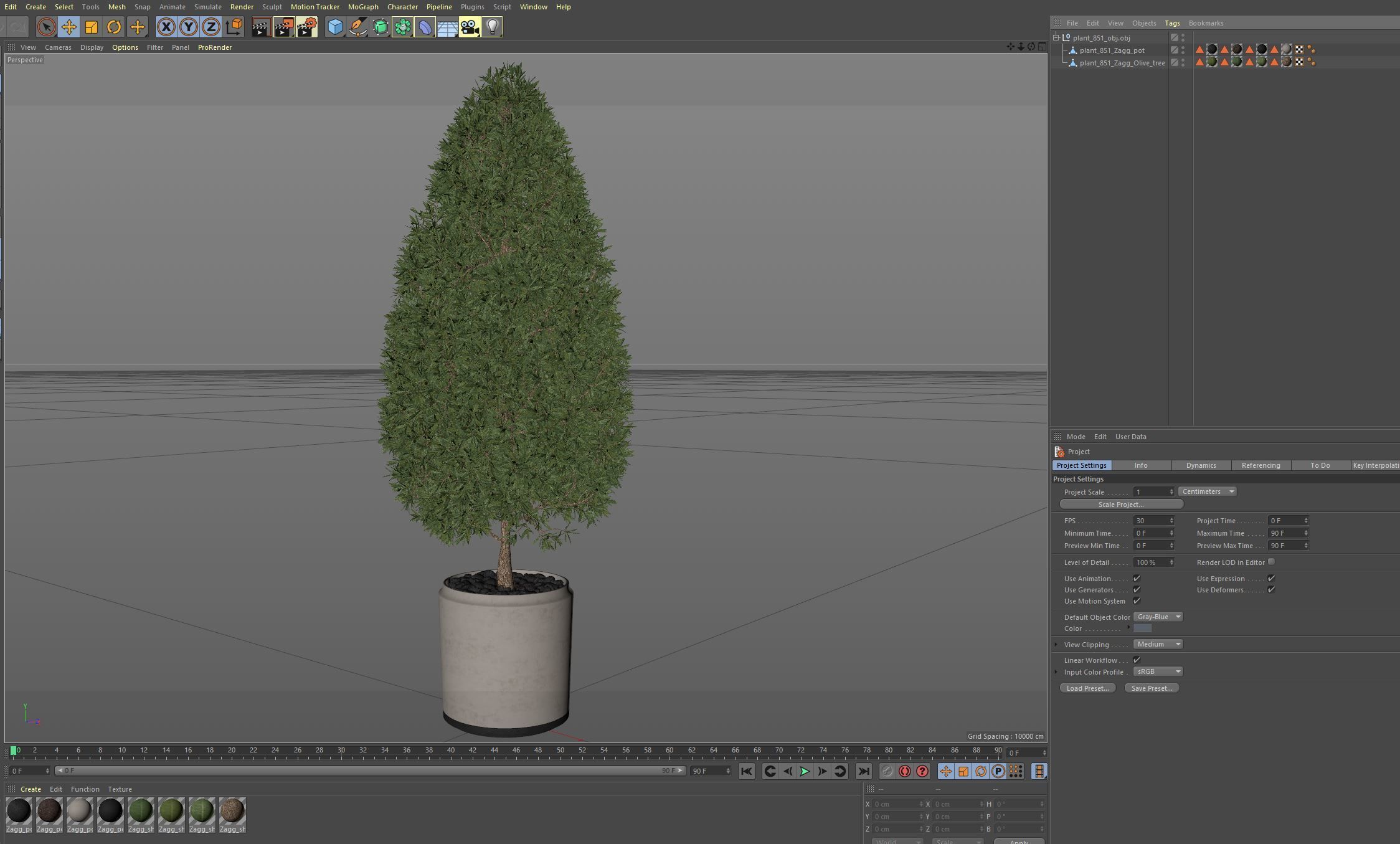 Plants collection 851 3D model_7