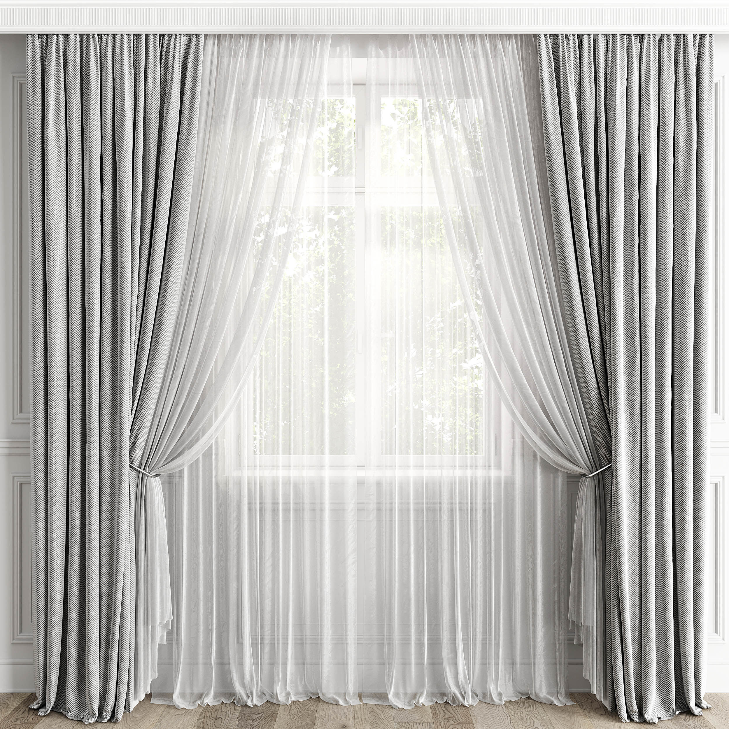 Curtain Set 498C 3D model_3