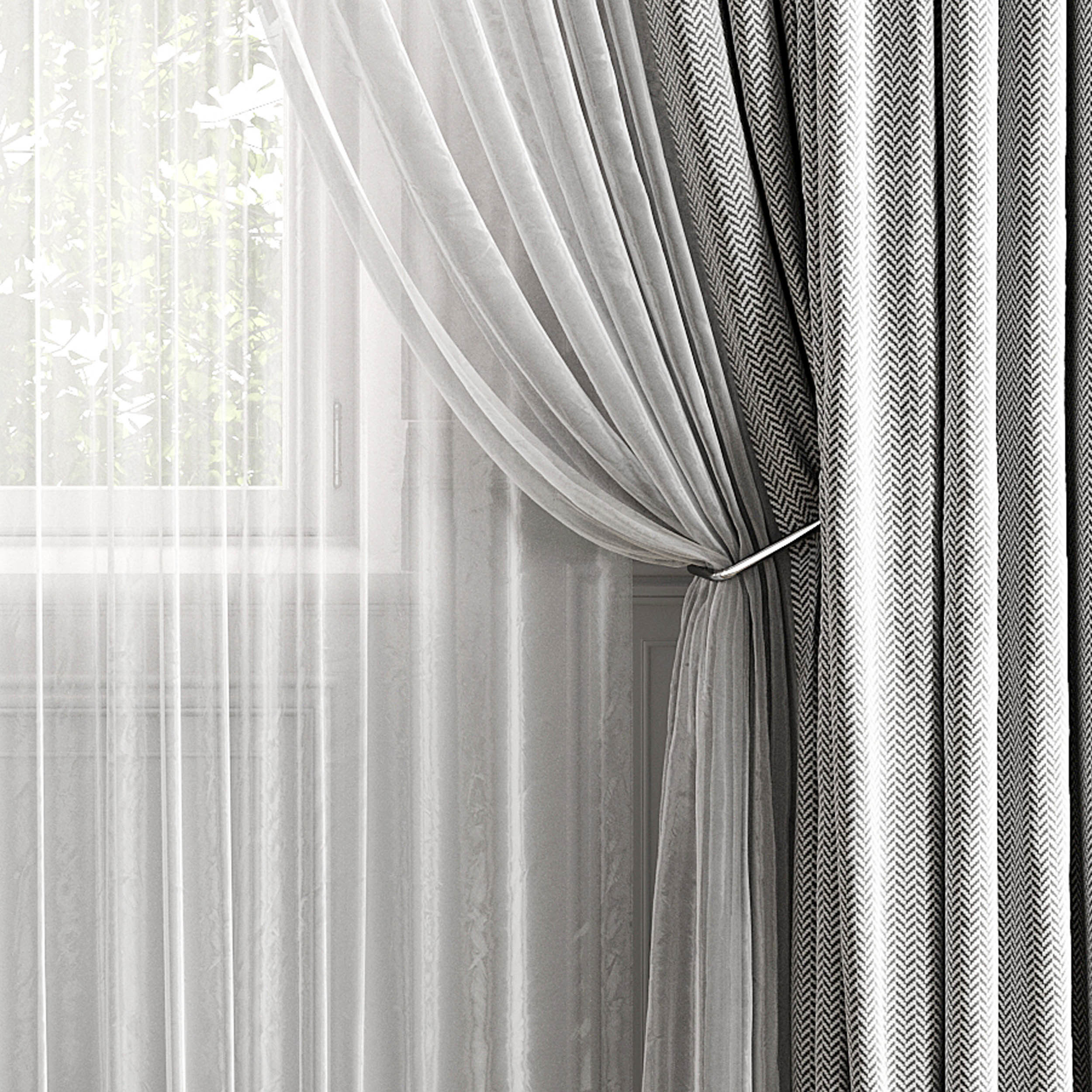 Curtain Set 498C 3D model_6