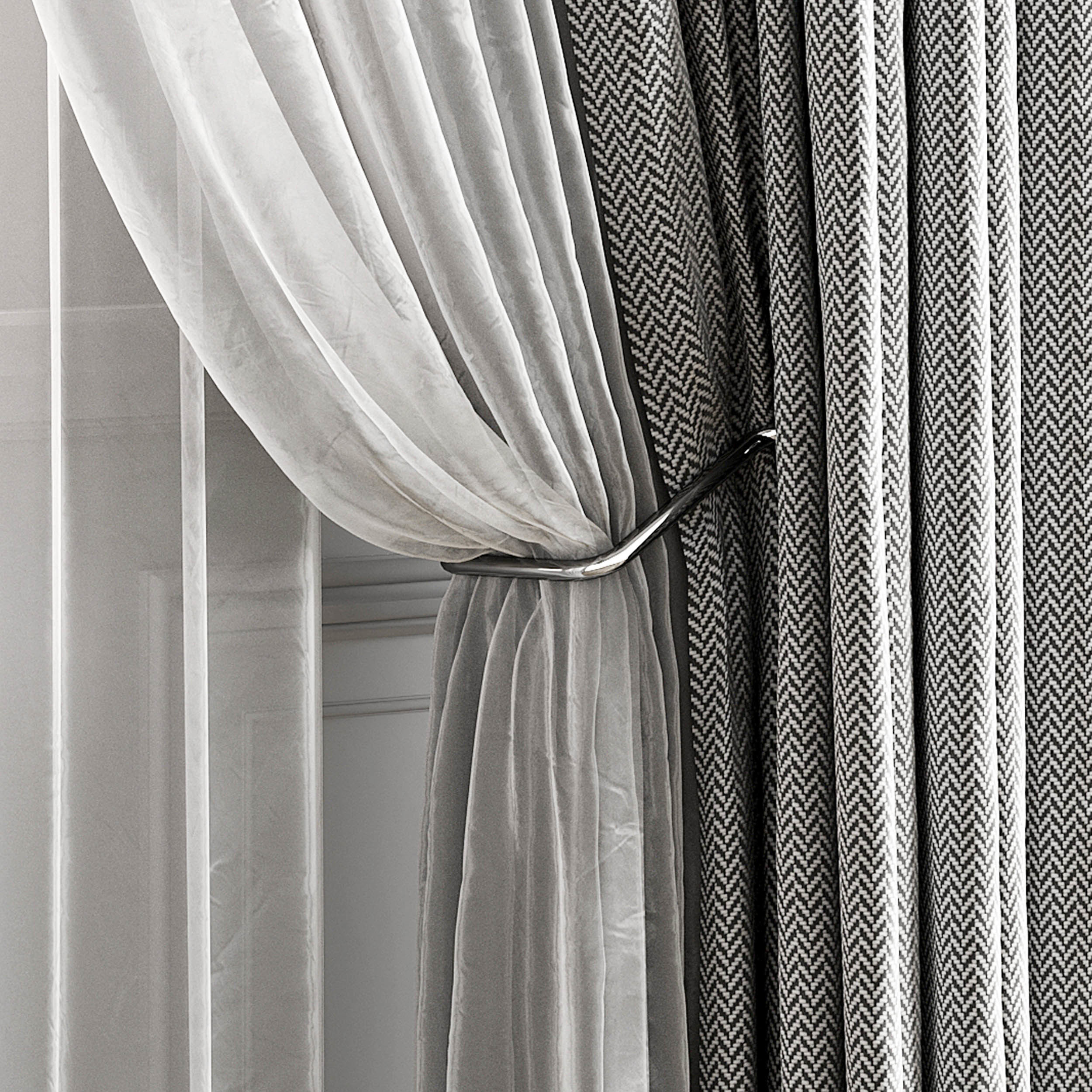 Curtain Set 498C 3D model_2