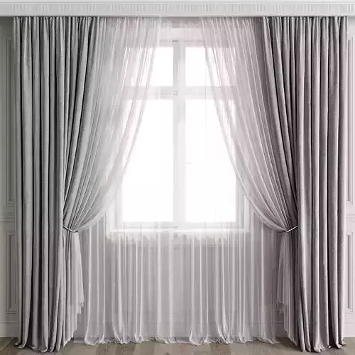 Curtain Set 498C 3D model