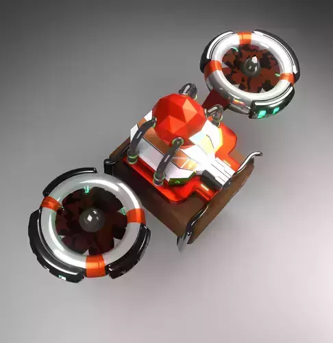 ScifiDrone TigersGauntlet  002 3D model