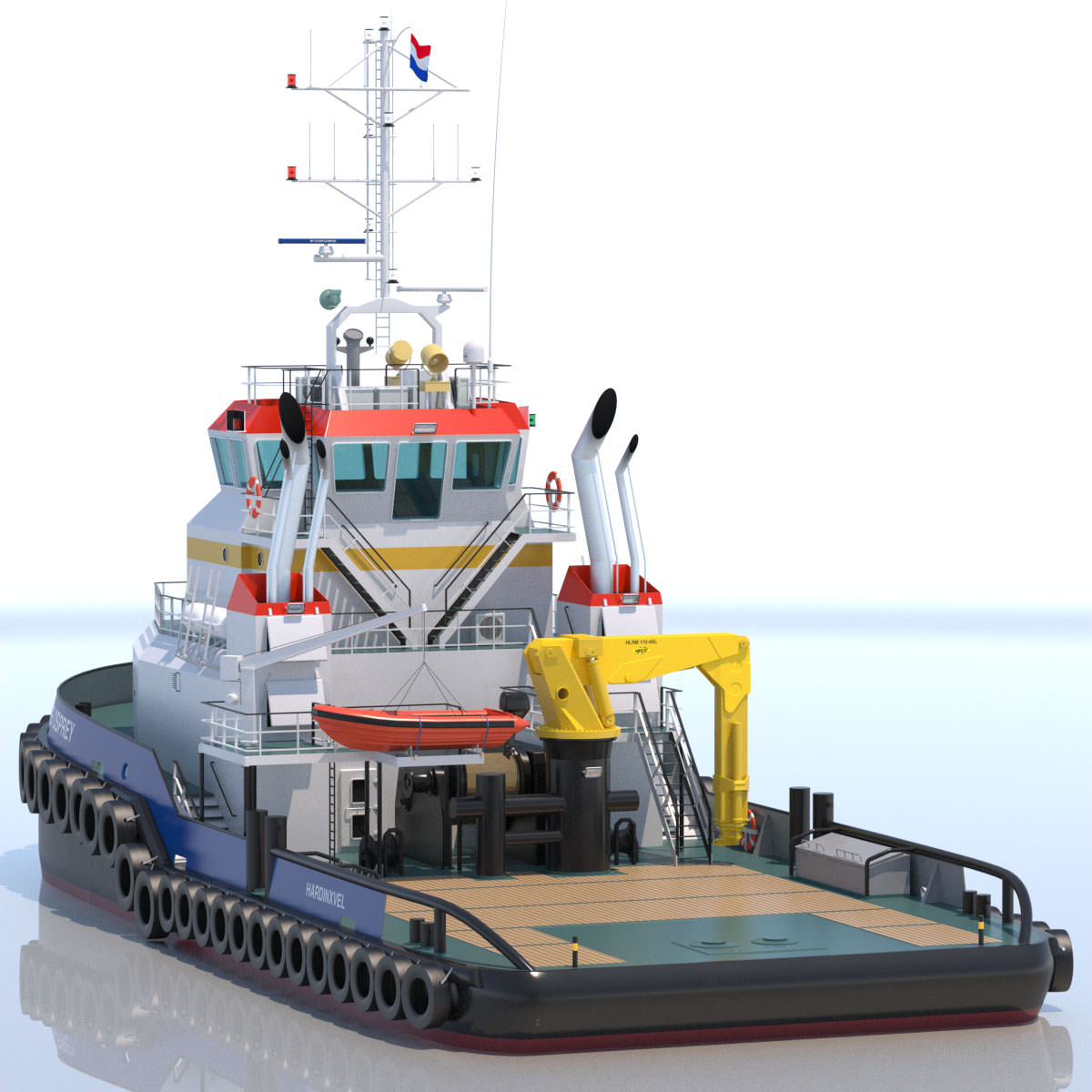 Shoalbuster Tug DMS Osprey 3D model_4