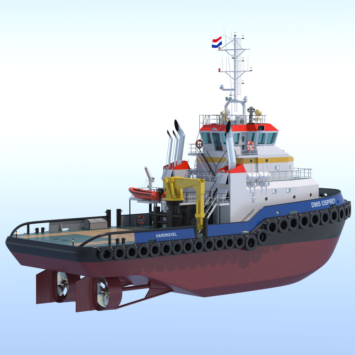 Shoalbuster Tug DMS Osprey 3D model_8