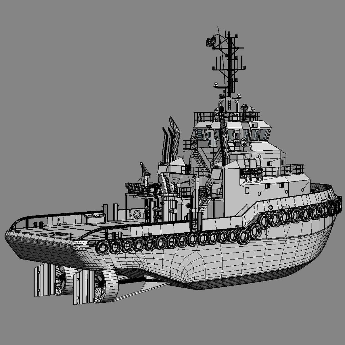 Shoalbuster Tug DMS Osprey 3D model_6