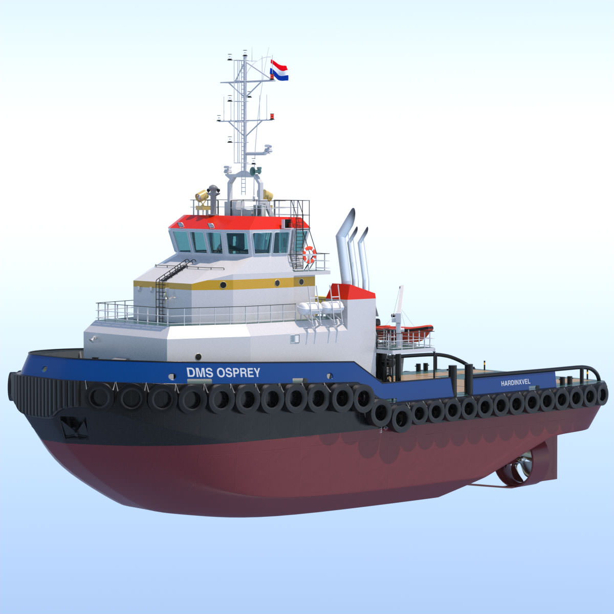 Shoalbuster Tug DMS Osprey 3D model_7