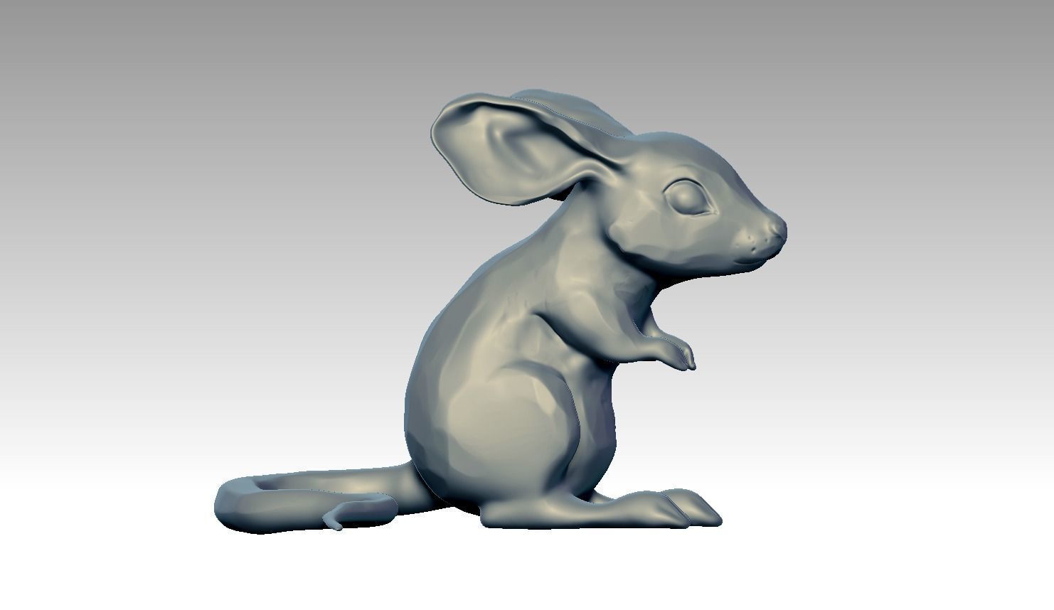 Mouse Sculpture 3d print model  3D print model_9