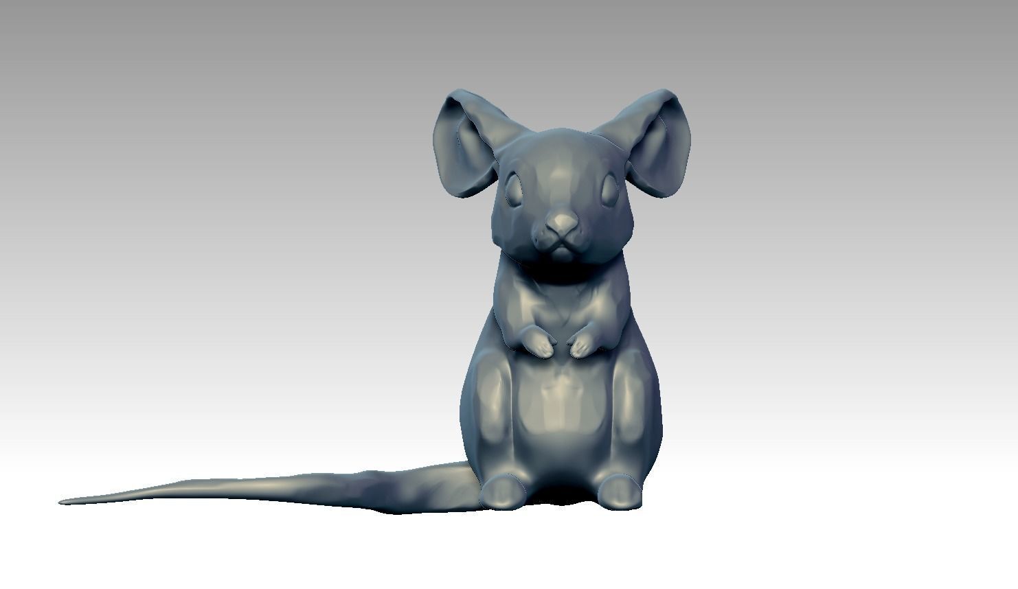 Mouse Sculpture 3d print model 3D model 3D printable | CGTrader