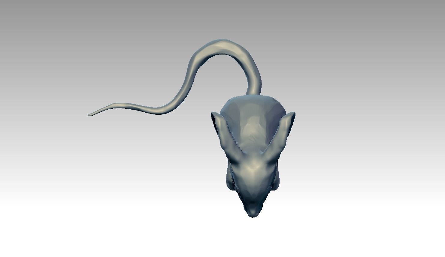 Mouse Sculpture 3d print model  3D print model_8