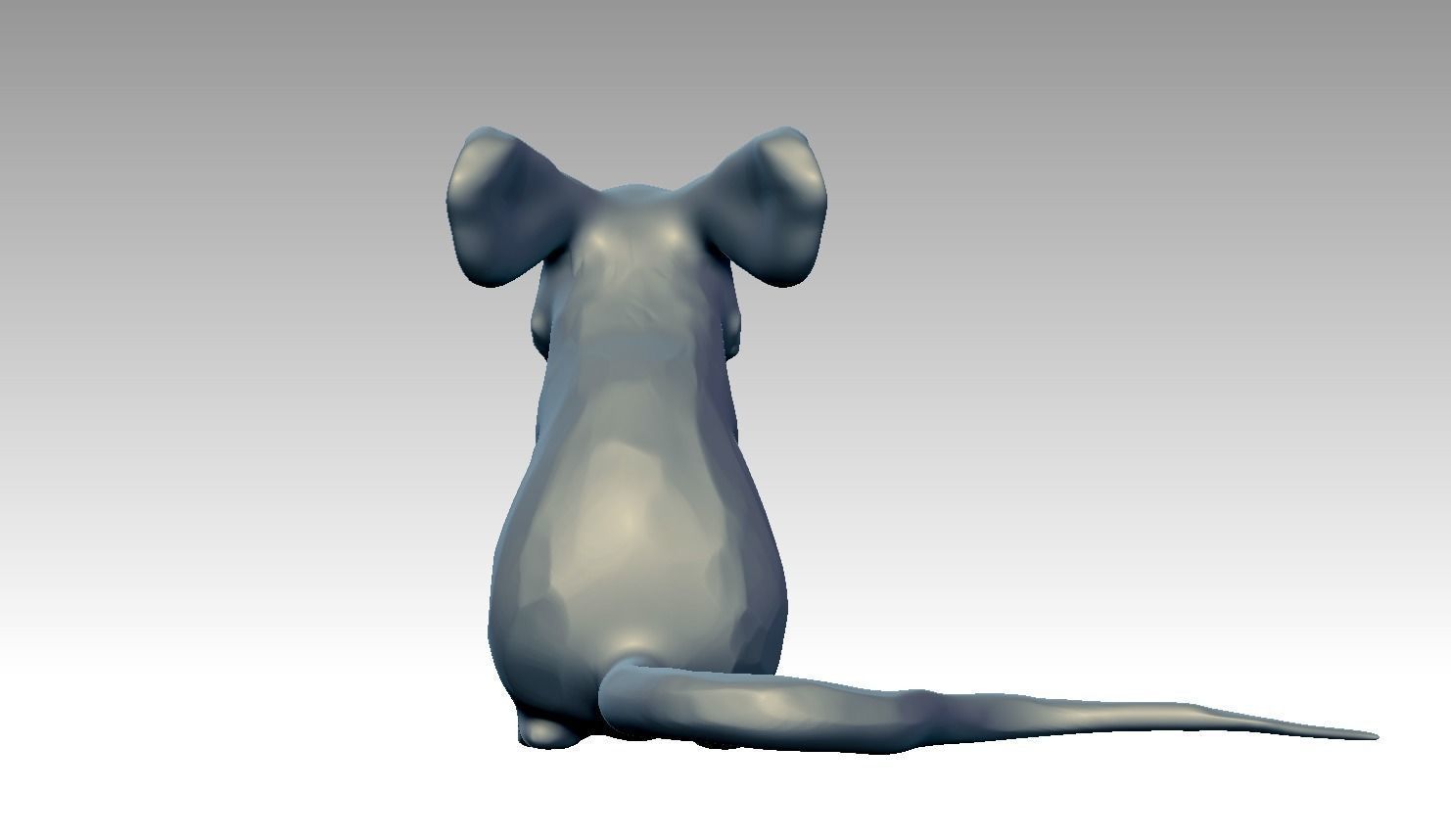 Mouse Sculpture 3d print model  3D print model_7