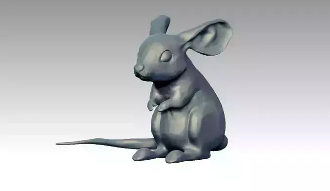 Mouse Sculpture 3d print model  3D print model