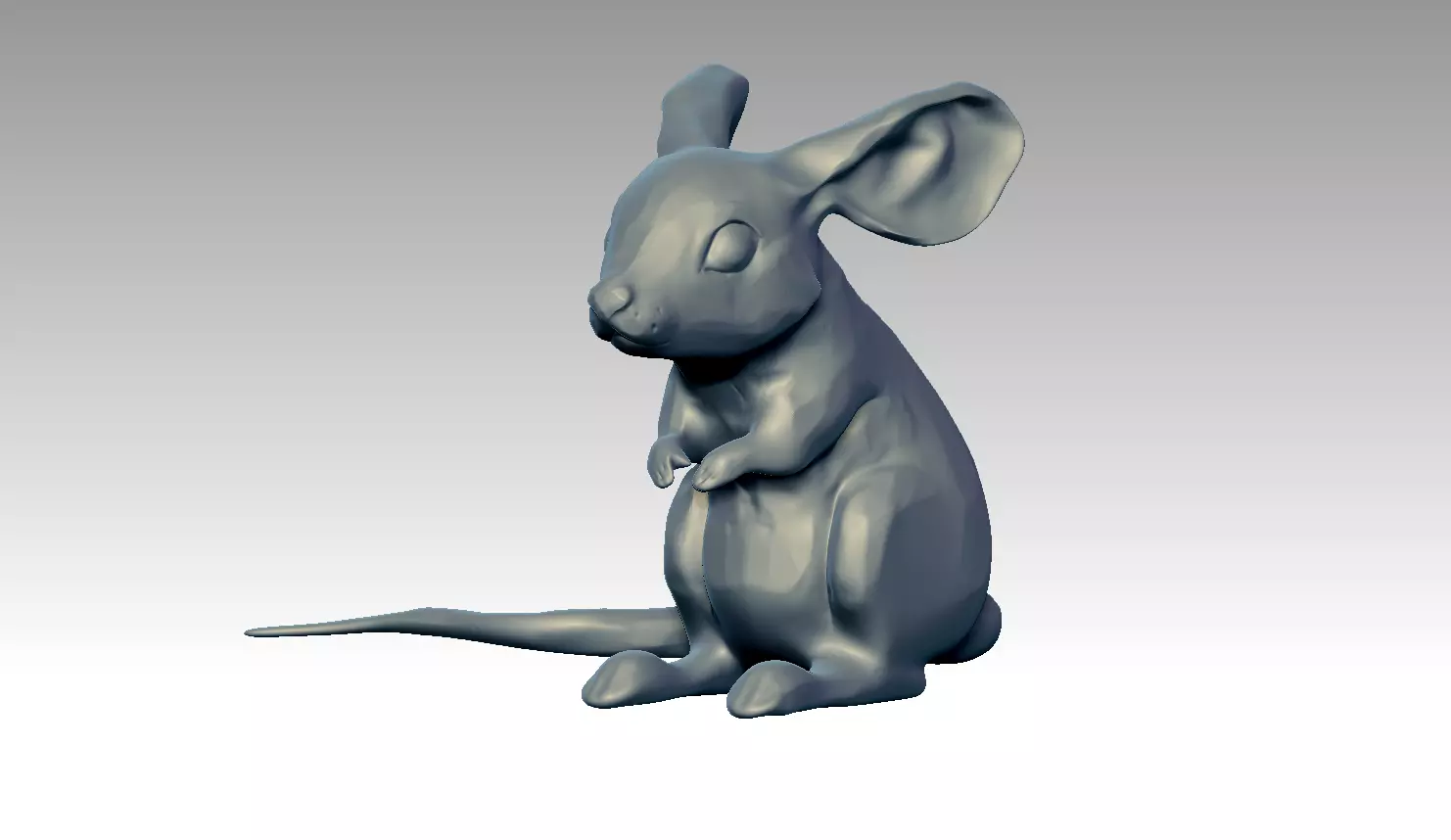 Mouse Sculpture 3d print model  3D print model_0