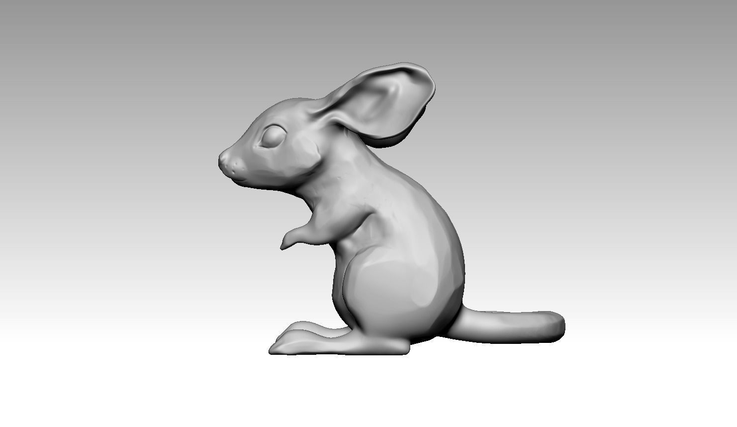 Mouse Sculpture 3d print model  3D print model_13
