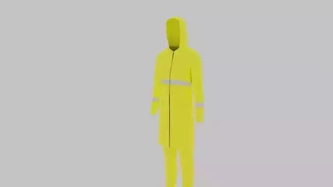 Raincoat hi vis rain jacket with hood