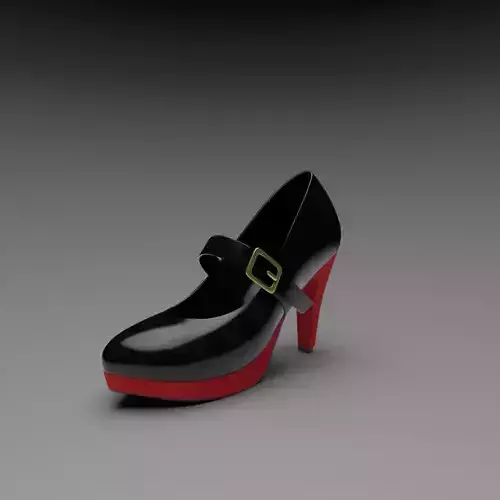 3D High Heels - Mary Jane Heels