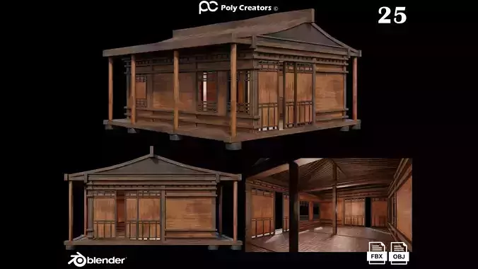 Medieval Houses 25- 4K Textures Game Ready