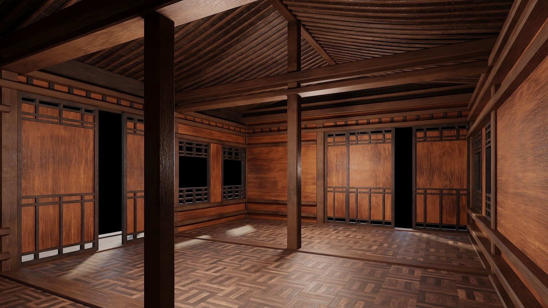 Medieval Houses 25- 4K Textures Game Ready Low-poly 3D model_3