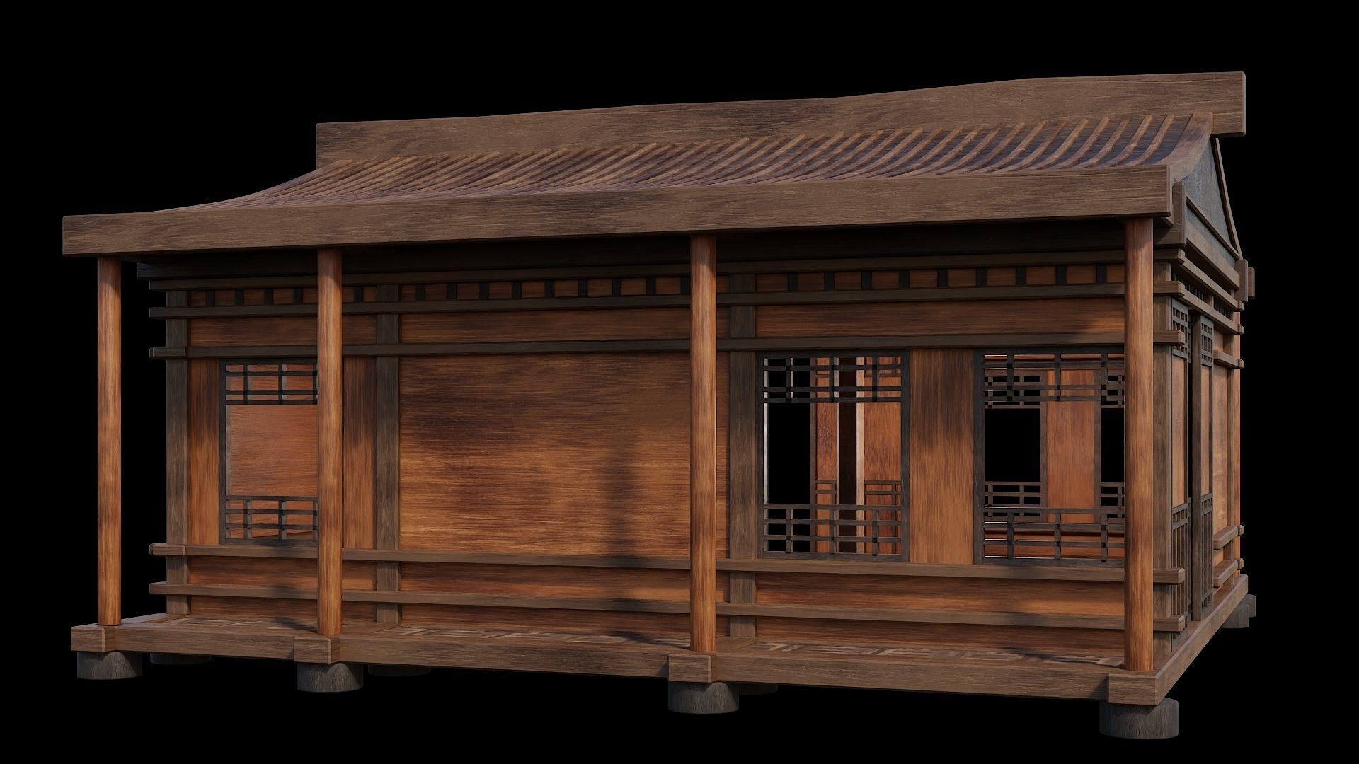 Medieval Houses 25- 4K Textures Game Ready Low-poly 3D model_11