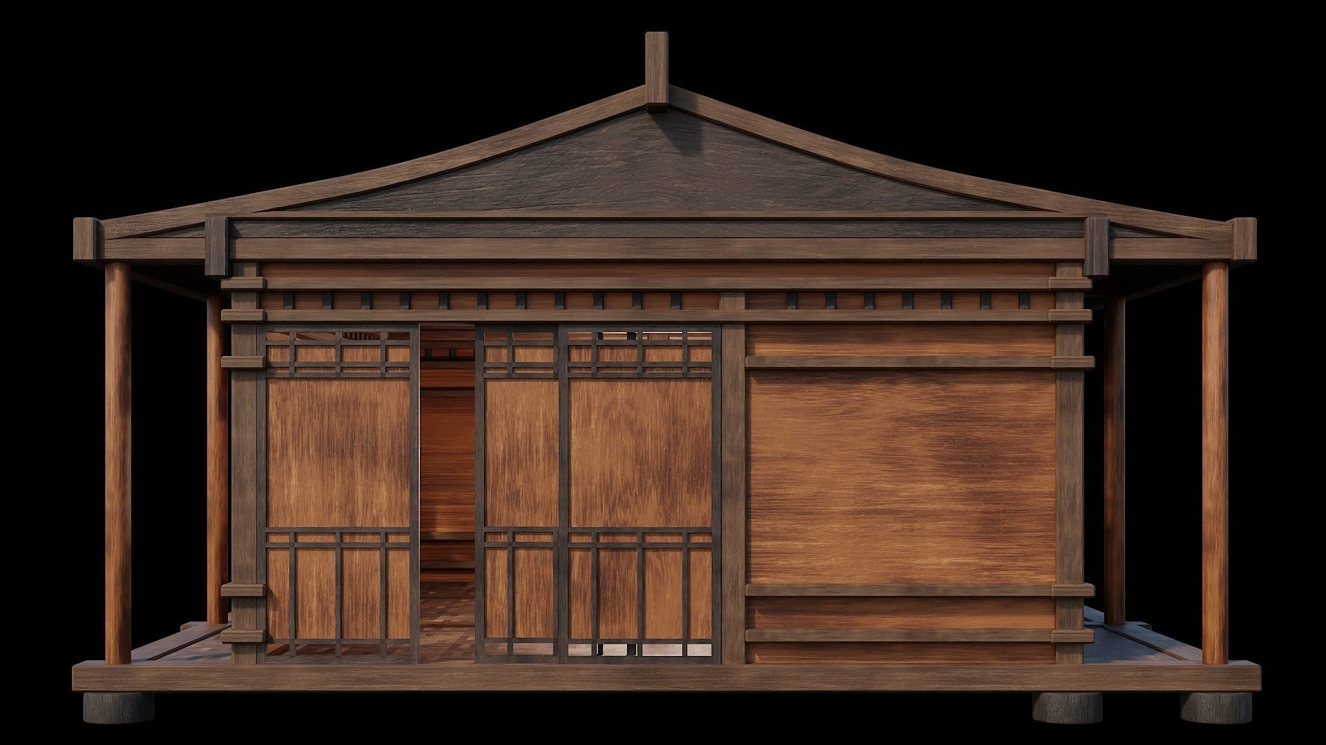 Medieval Houses 25- 4K Textures Game Ready Low-poly 3D model_2