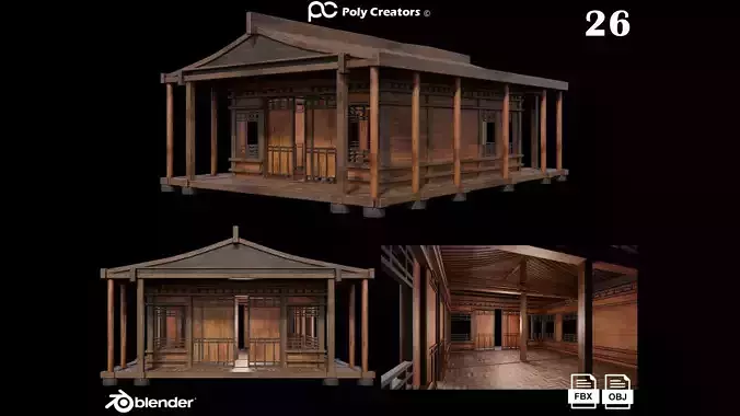 Medieval Houses 26- 4K Textures Game Ready