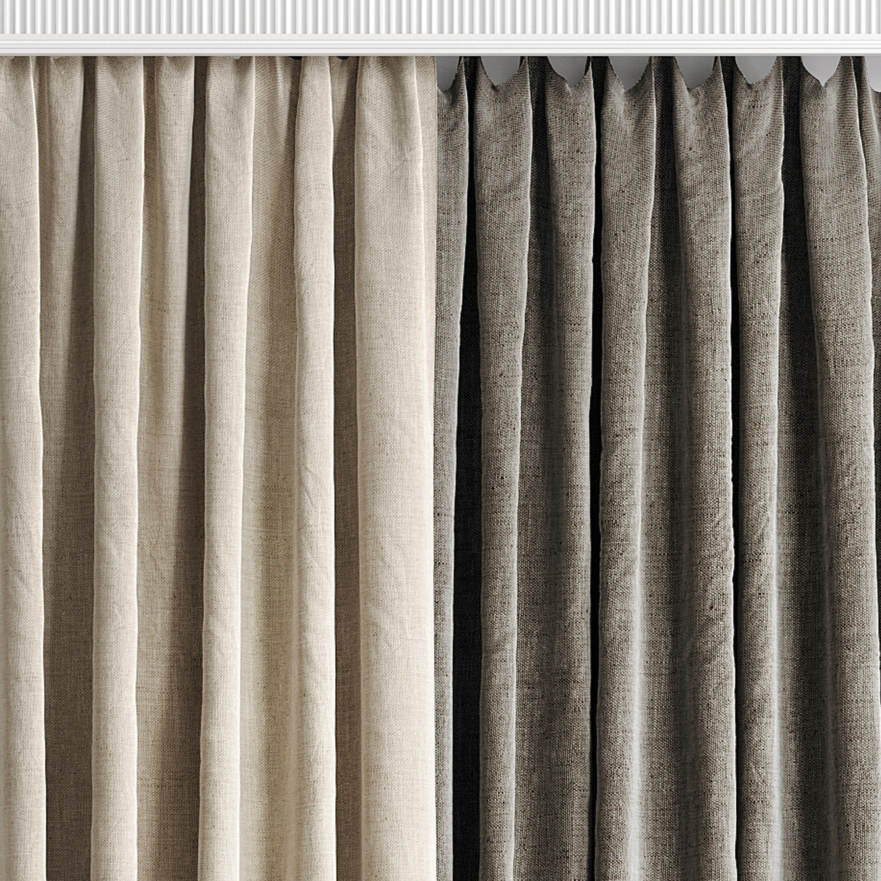 Curtain Set 503C 3D model_7