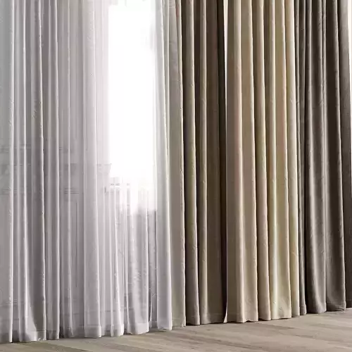 Curtain Set 503C 3D model