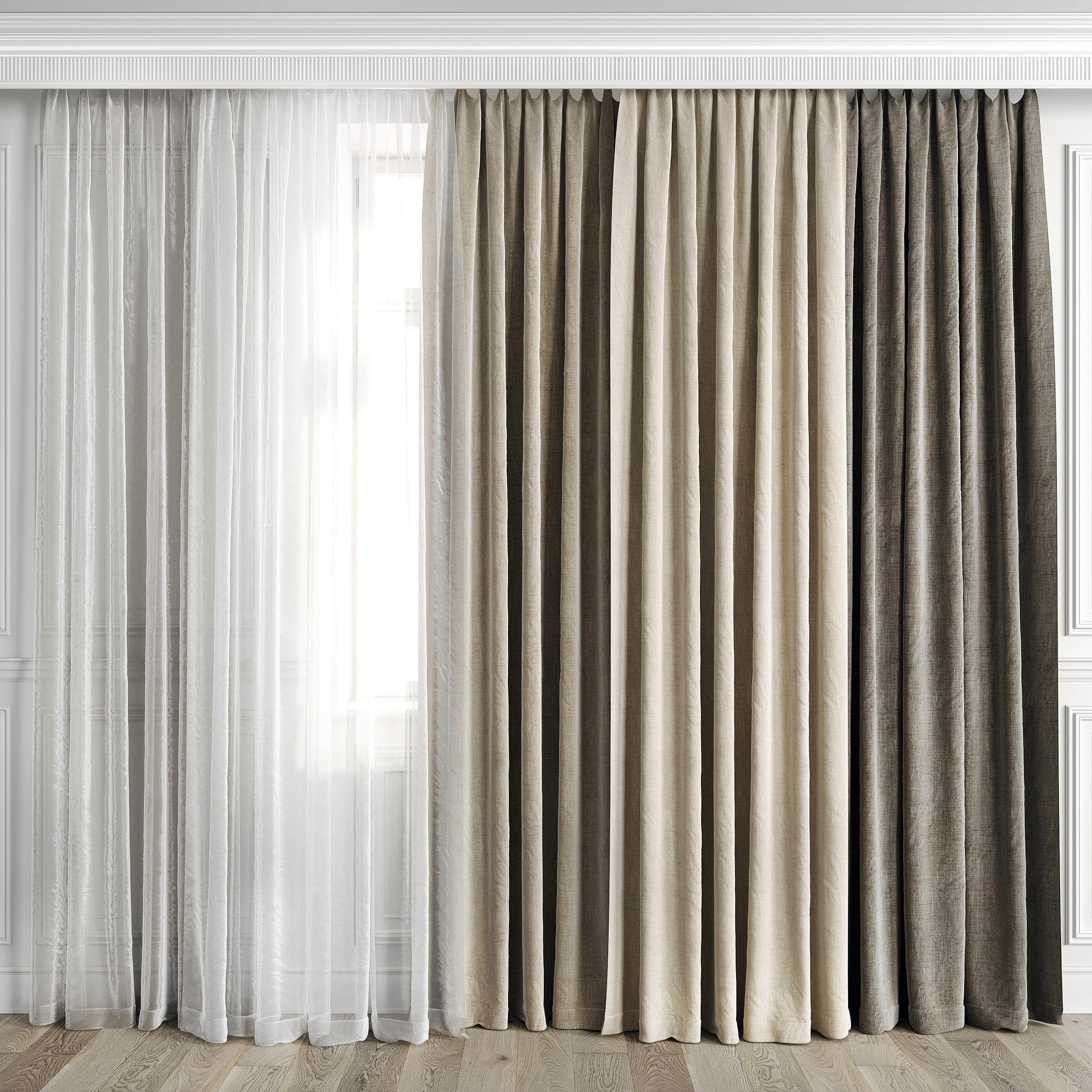 Curtain Set 503C 3D model_10