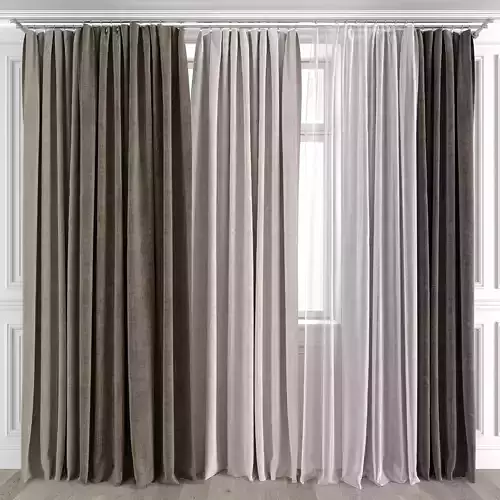 Curtain Set 505C 3D model