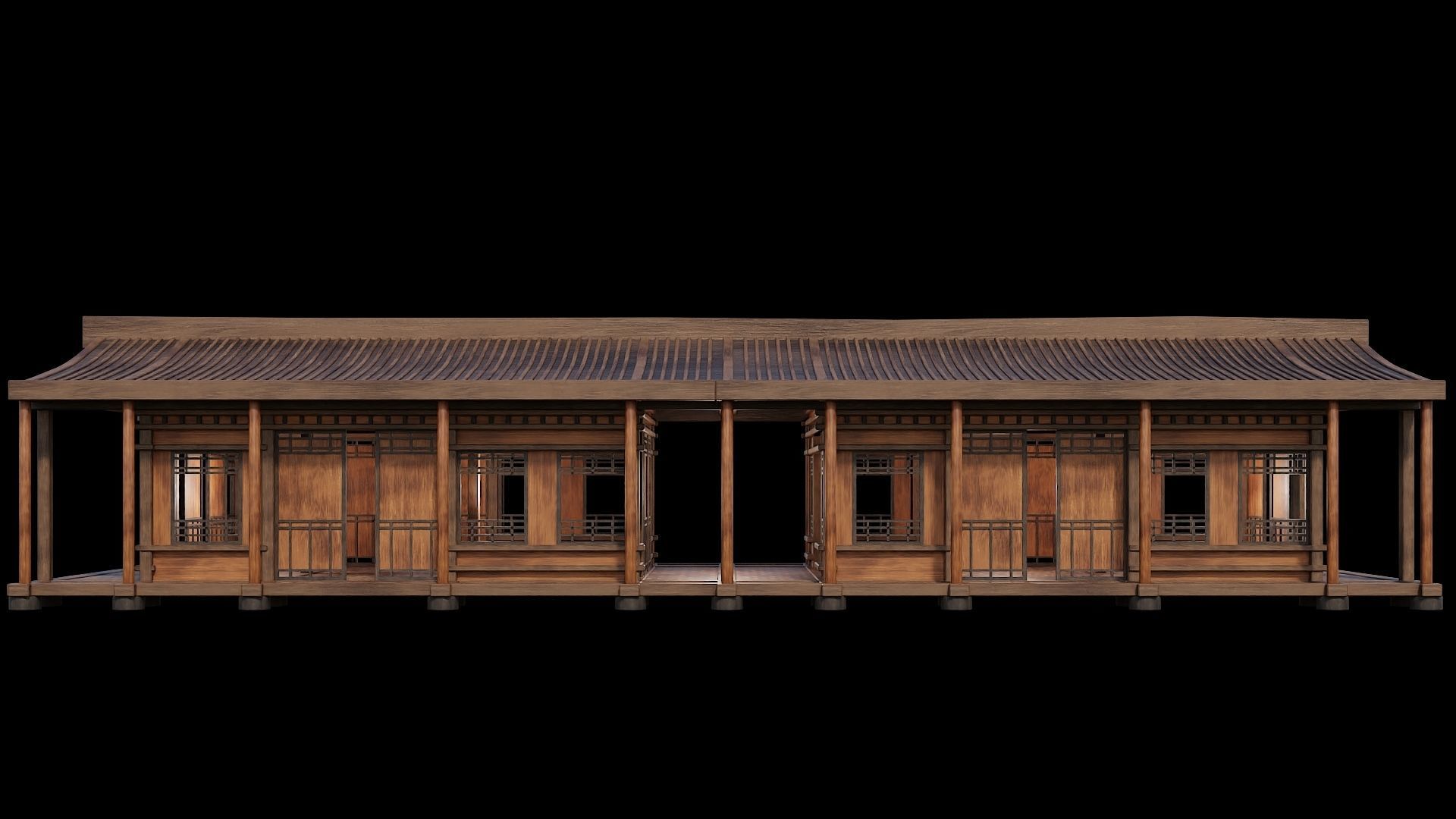 Medieval Houses 27- 4K Textures Game Ready Low-poly 3D model_2