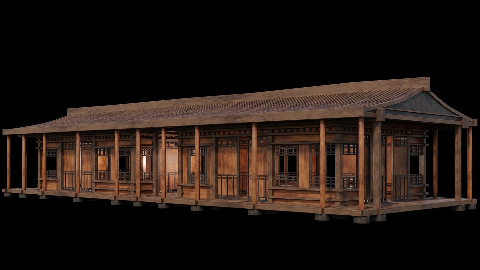 Medieval Houses 27- 4K Textures Game Ready Low-poly 3D model_8