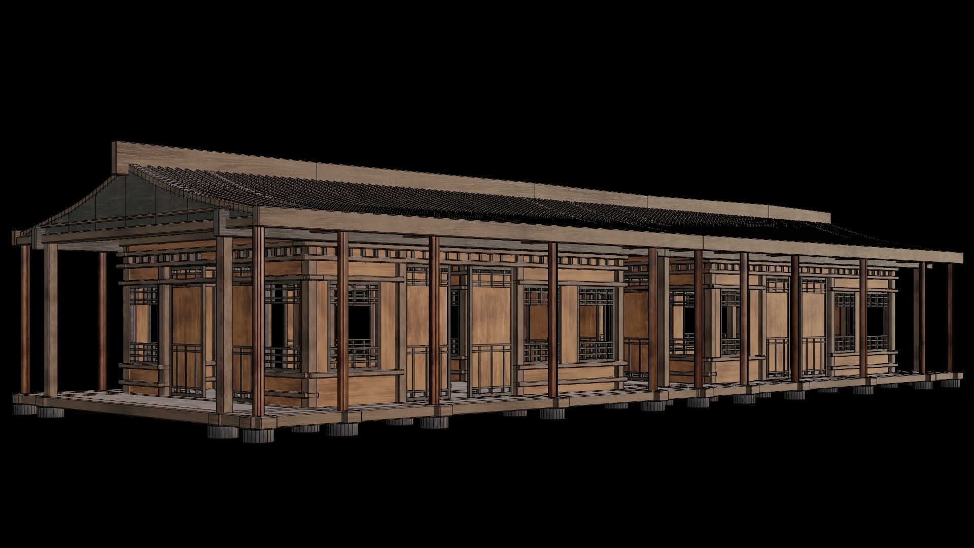 Medieval Houses 27- 4K Textures Game Ready Low-poly 3D model_5