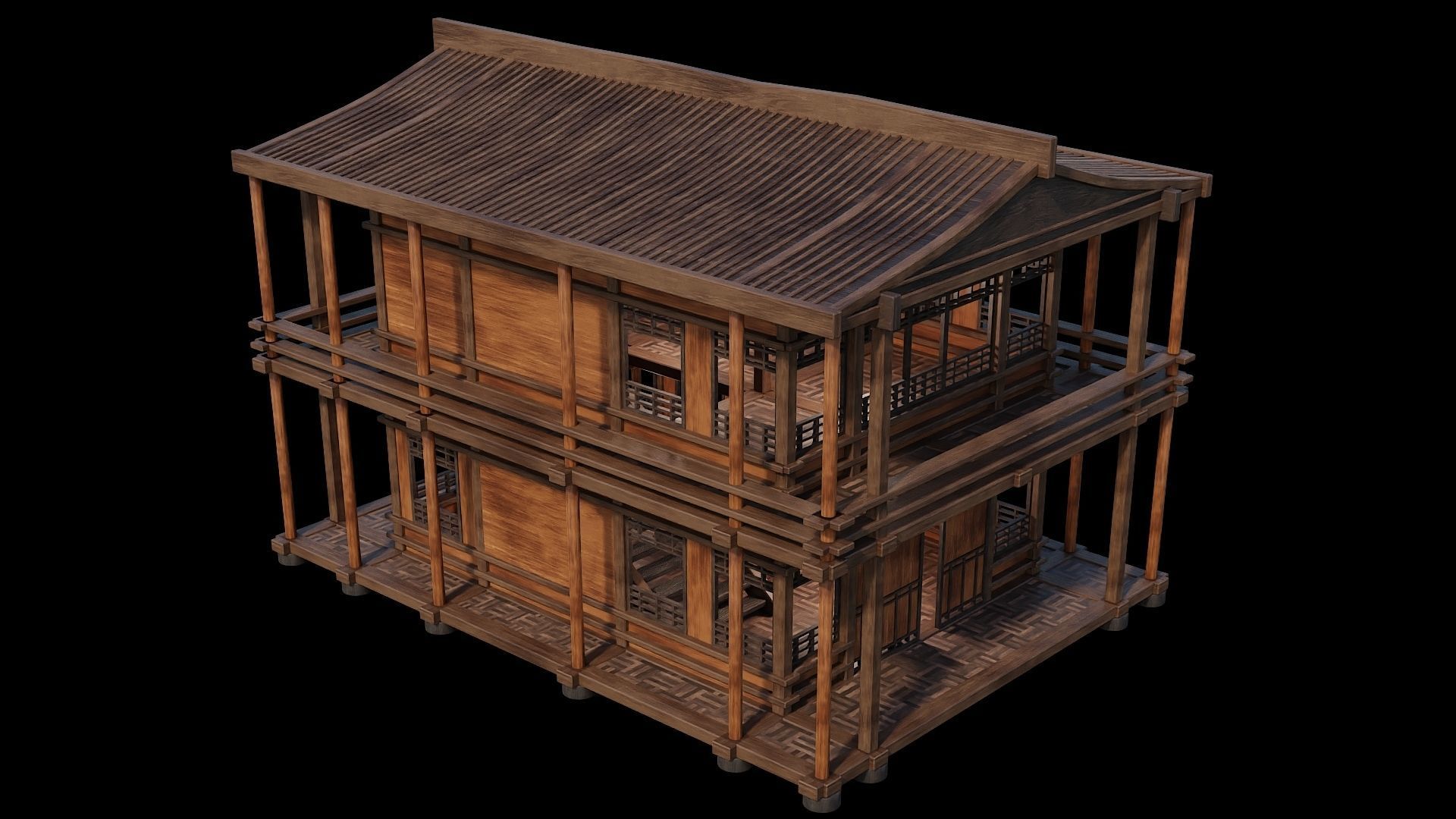 Medieval Houses 29- 4K Textures Game Ready Low-poly 3D model_15