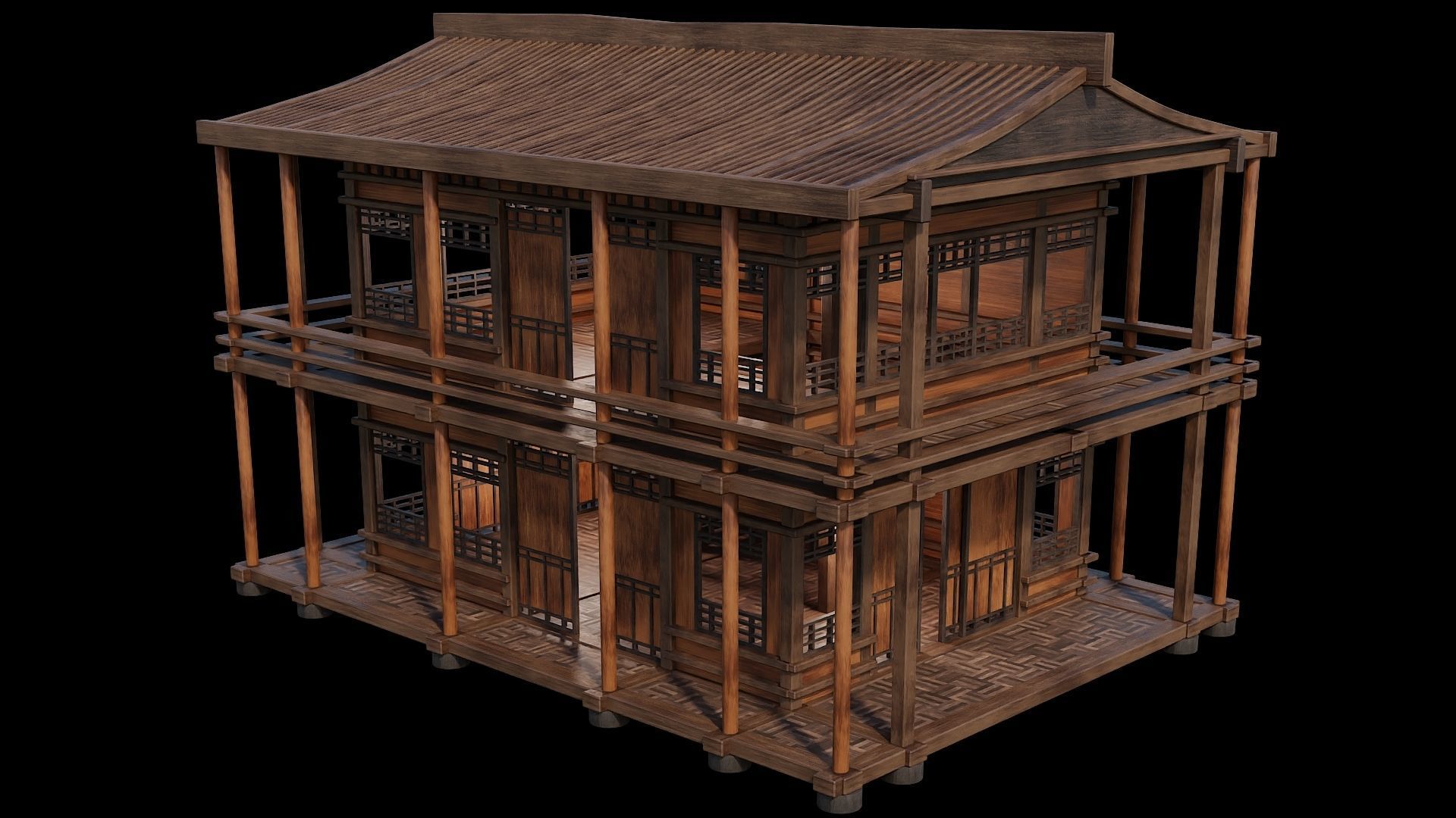 Medieval Houses 29- 4K Textures Game Ready Low-poly 3D model_8