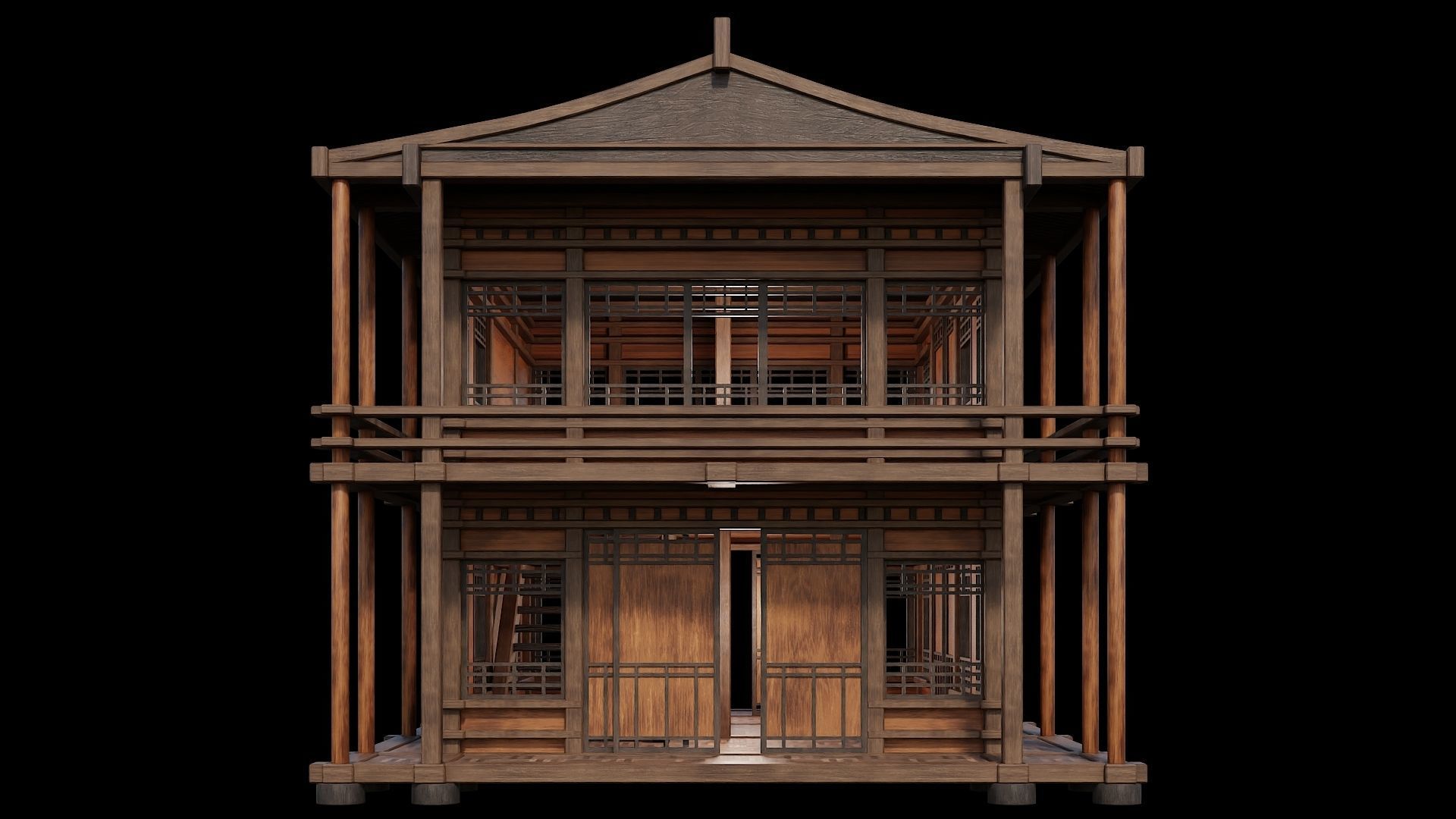 Medieval Houses 29- 4K Textures Game Ready Low-poly 3D model_2