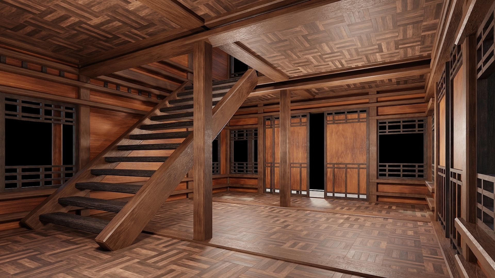 Medieval Houses 29- 4K Textures Game Ready Low-poly 3D model_3