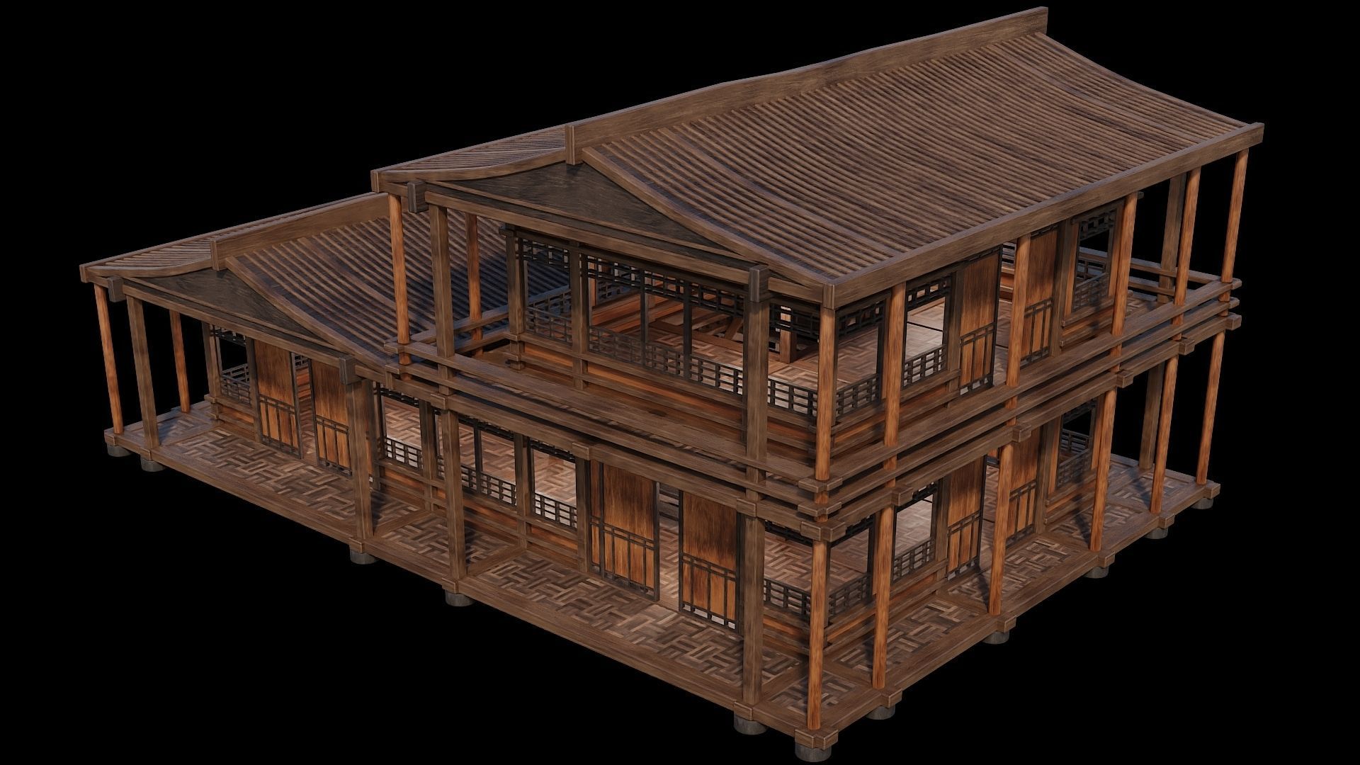 Medieval Houses 30- 4K Textures Game Ready Low-poly 3D model_10