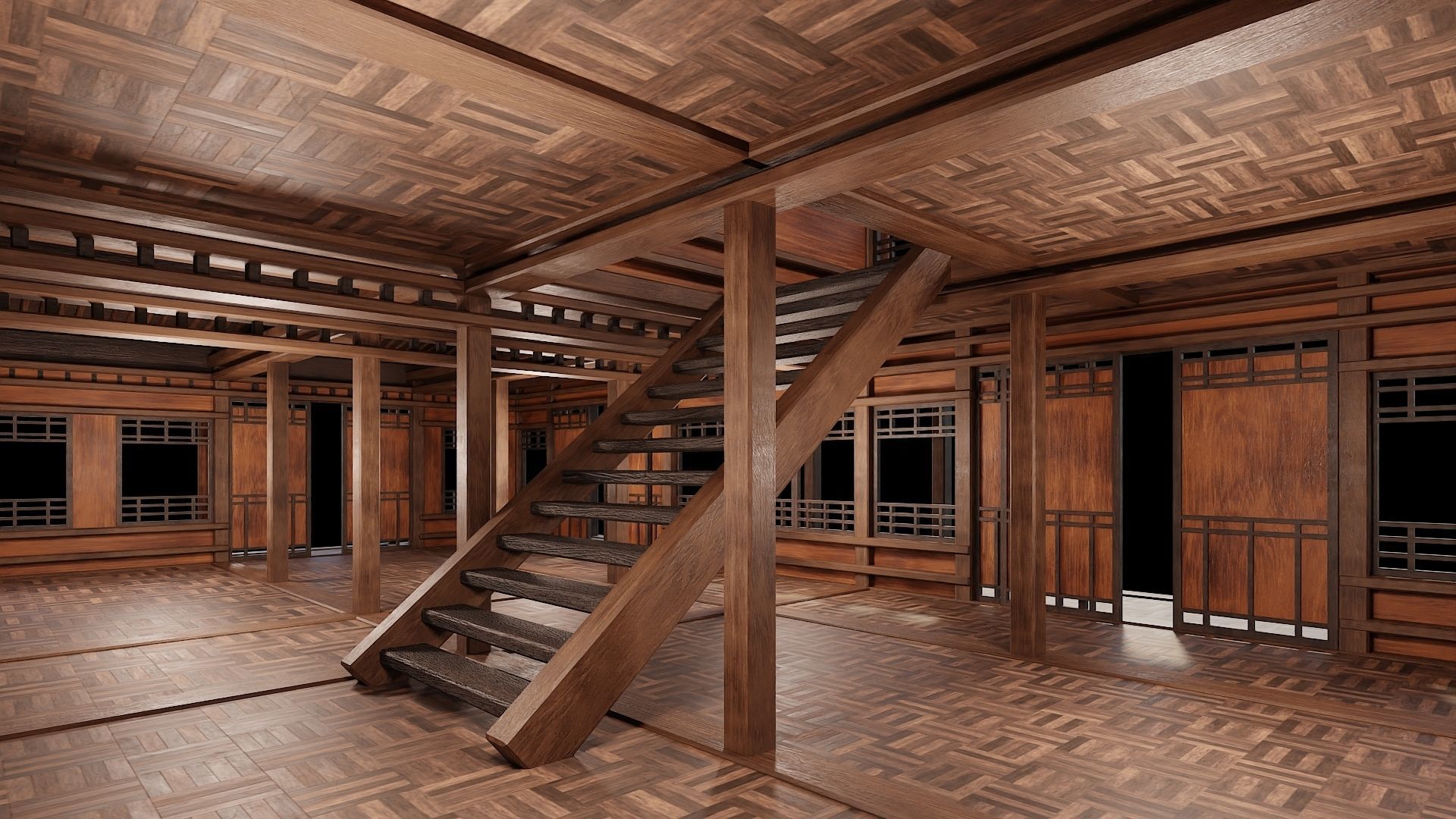 Medieval Houses 30- 4K Textures Game Ready Low-poly 3D model_6