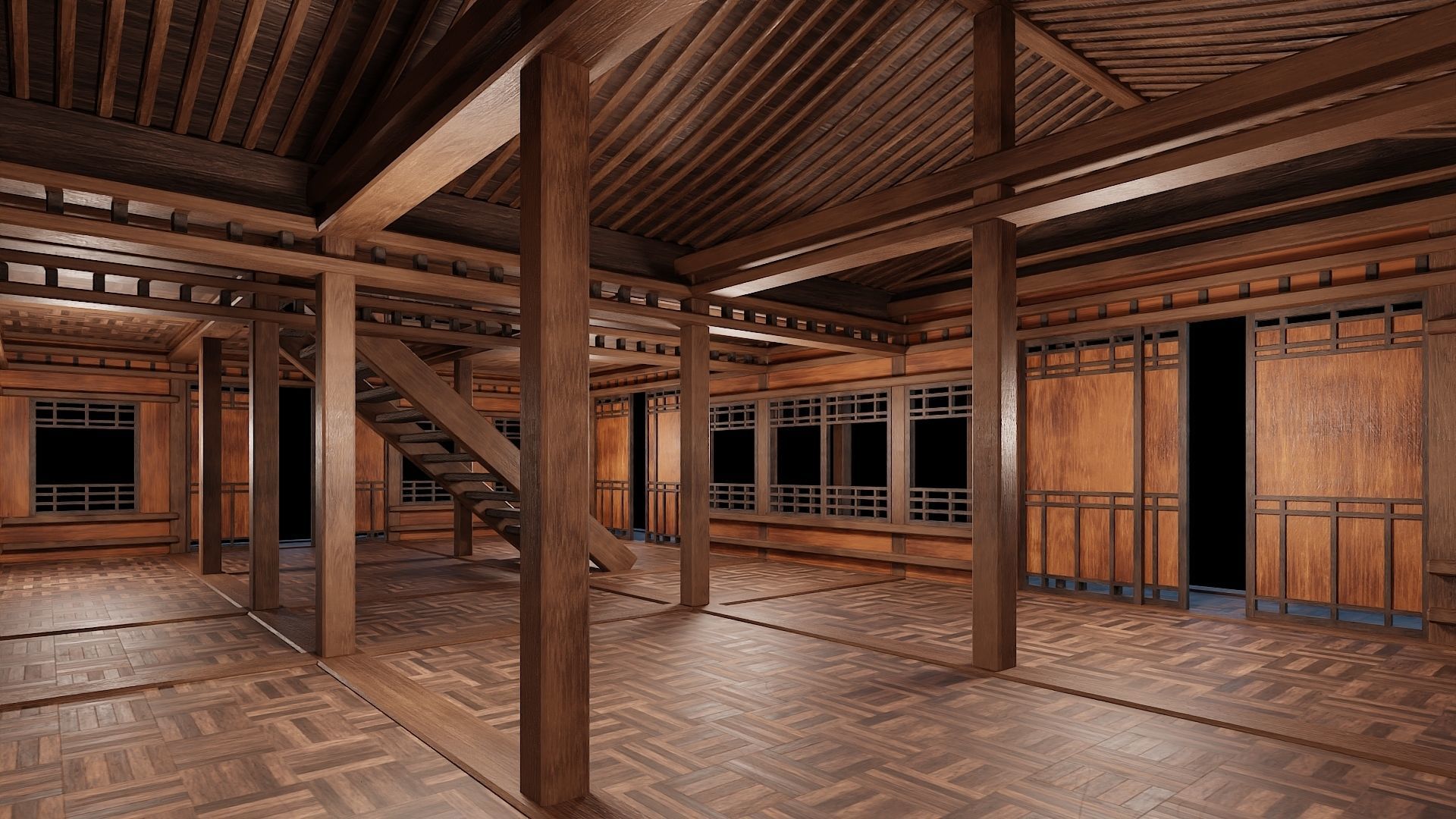 Medieval Houses 30- 4K Textures Game Ready Low-poly 3D model_4