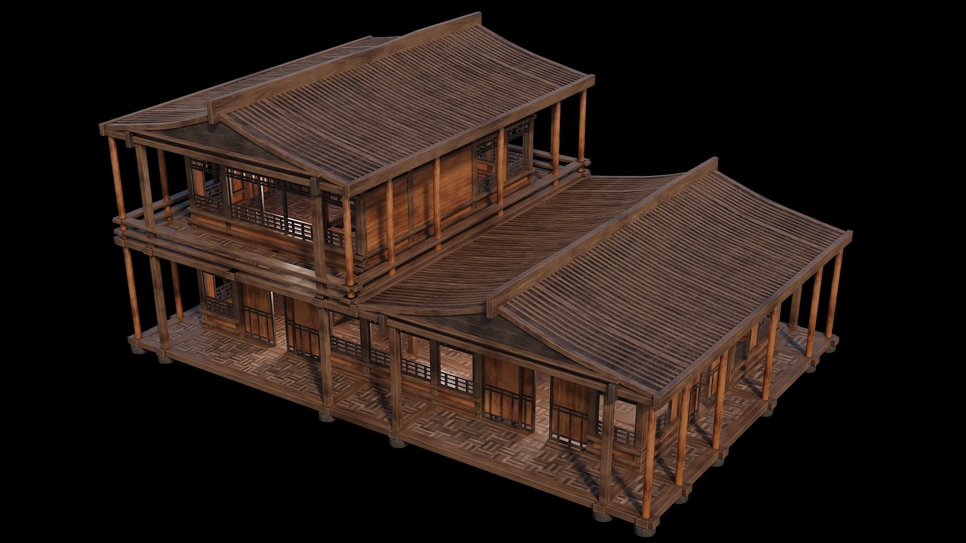 Medieval Houses 30- 4K Textures Game Ready Low-poly 3D model_8