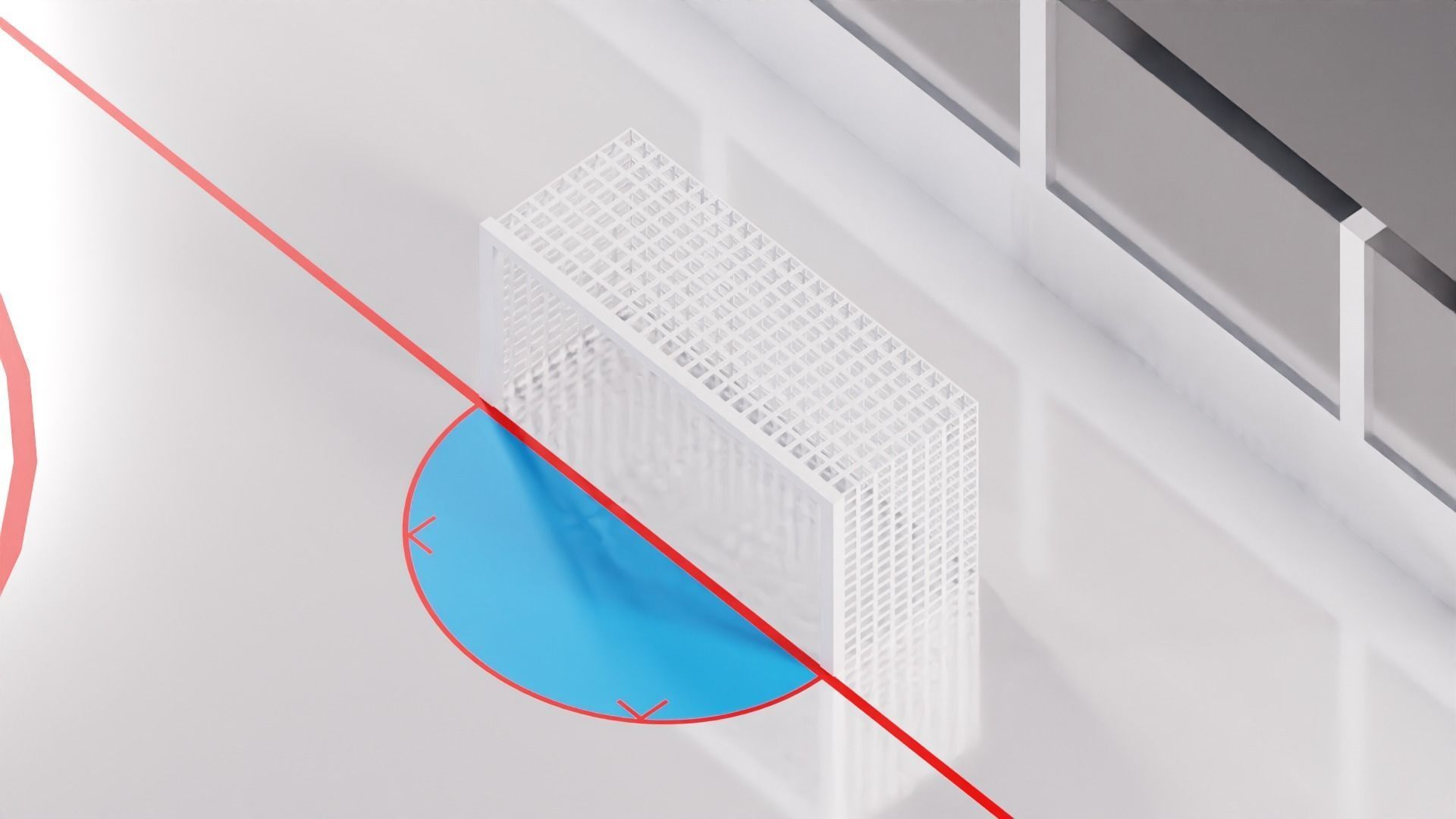 Hockey Arena Low-poly 3D model_6