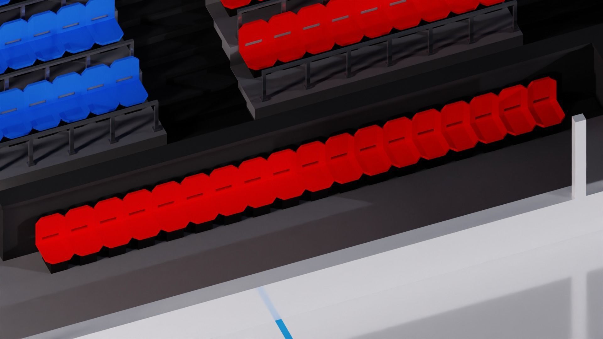 Hockey Arena Low-poly 3D model_9