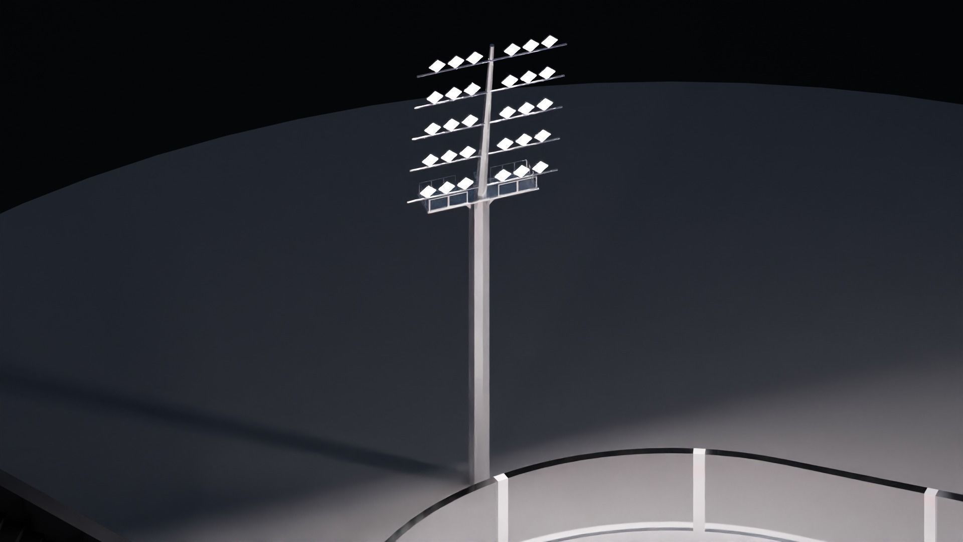 Hockey Arena Low-poly 3D model_17