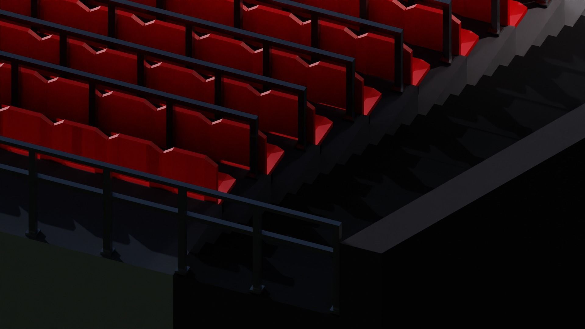 Hockey Arena Low-poly 3D model_15