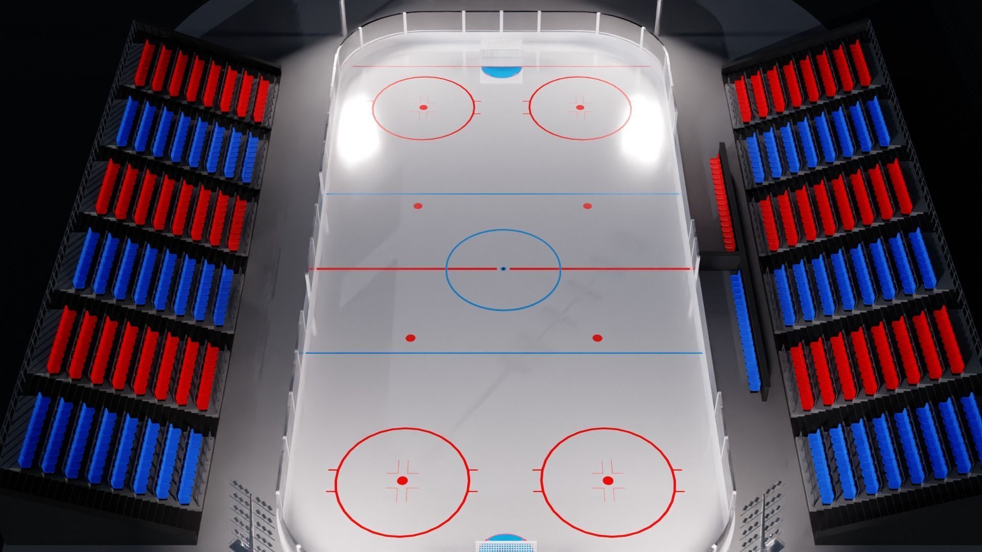 Hockey Arena Low-poly 3D model_23