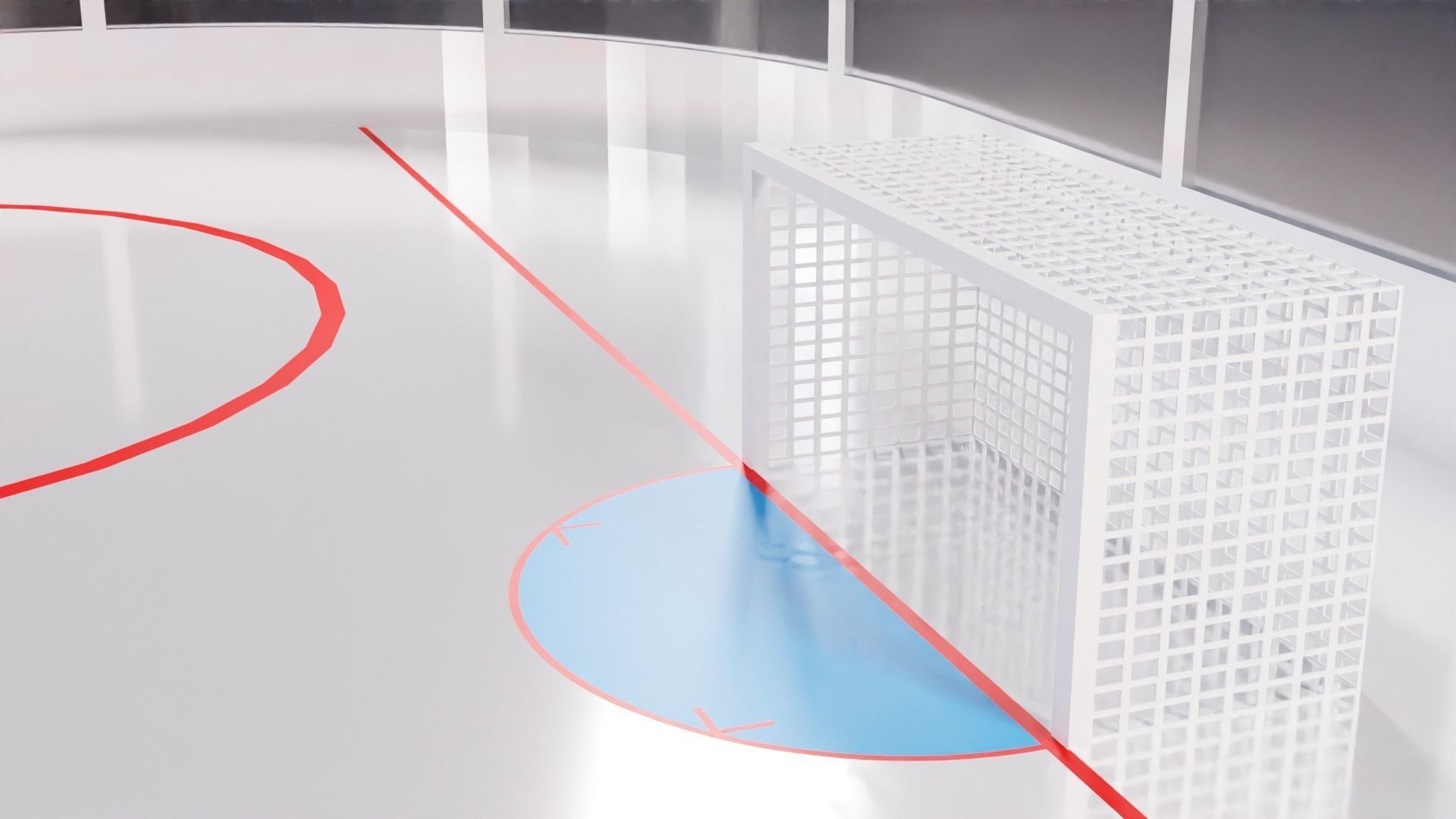 Hockey Arena Low-poly 3D model_32