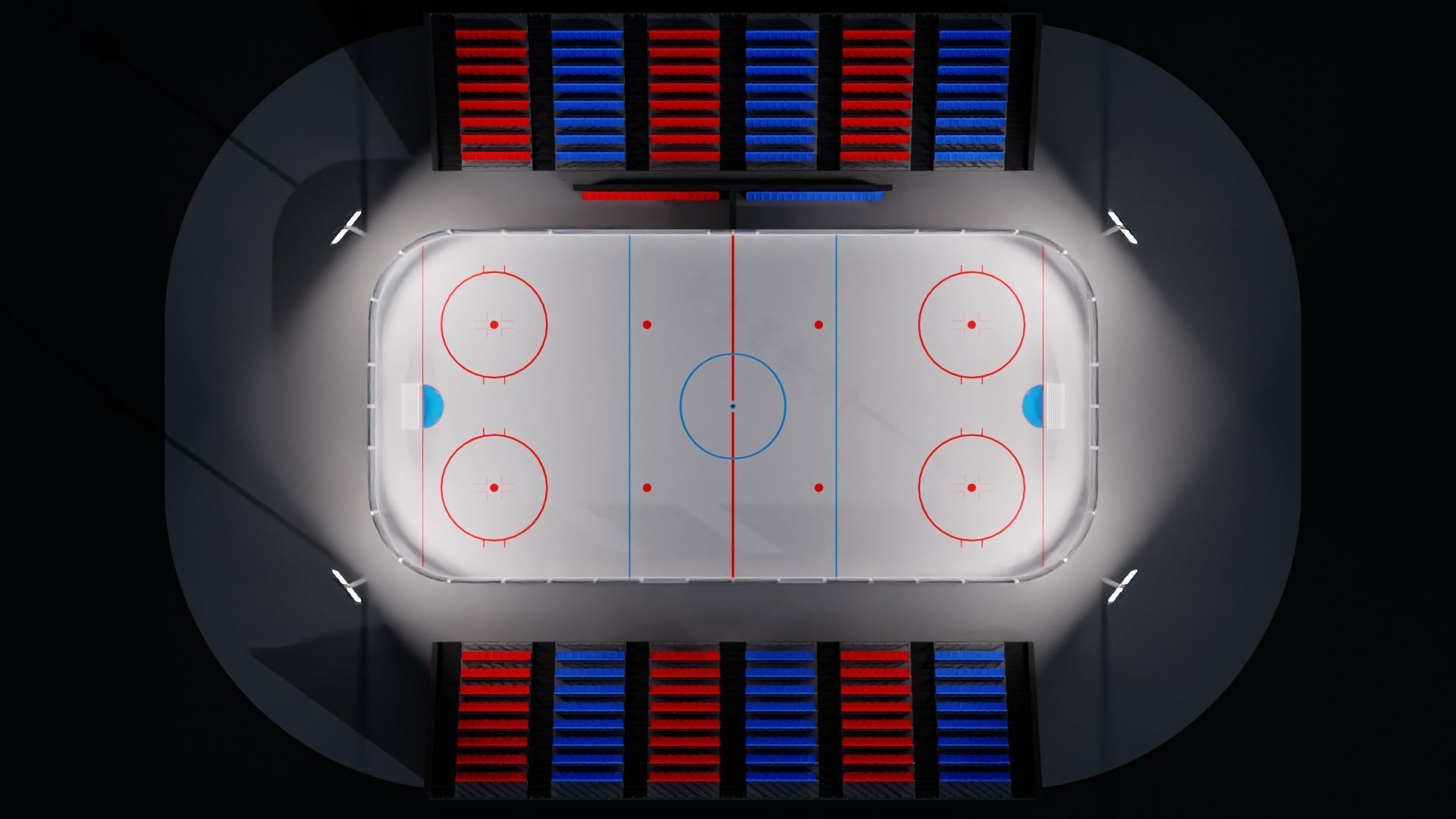 Hockey Arena Low-poly 3D model_39